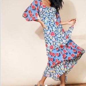 HUTCH “Luisa dress” in Mixed Summer Fruits. Size 2 US/Small.